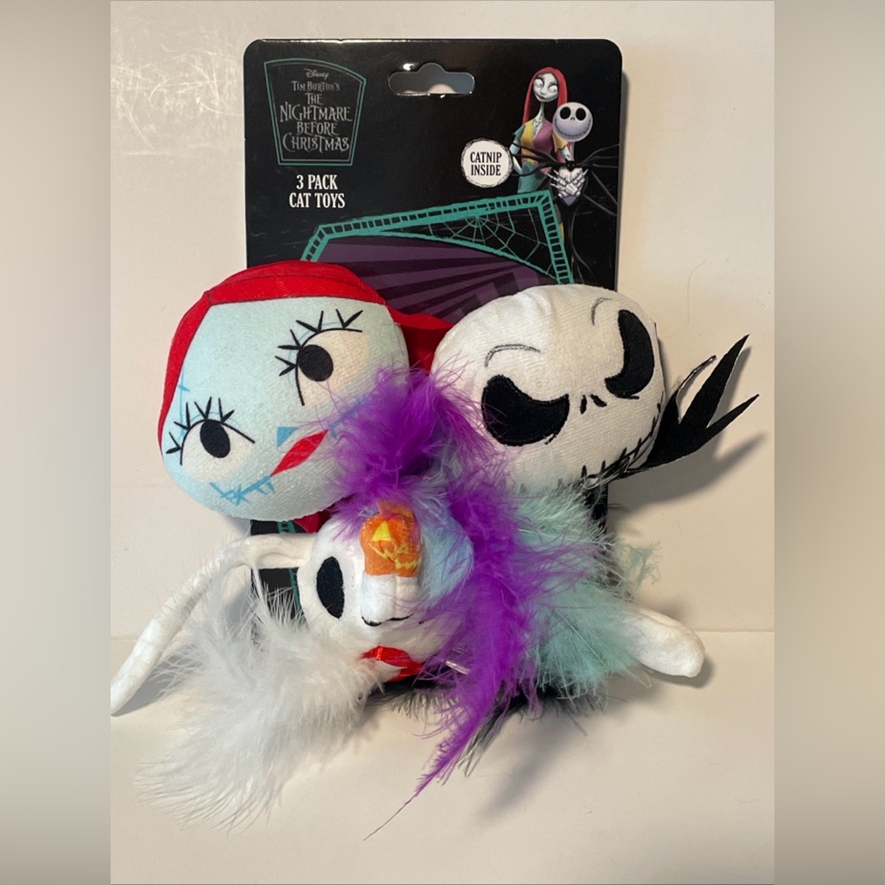 SET OF 3 DISNEY NIGHTMARE BEFORE CHRISTMAS Cat TOYS